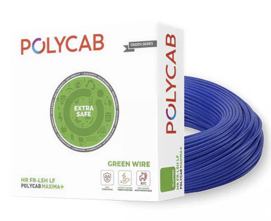 Polycab Maxima+ FR-LSH Wire 1sqmm 90m